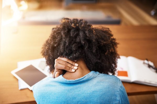 Does a neck strain go away on its own?