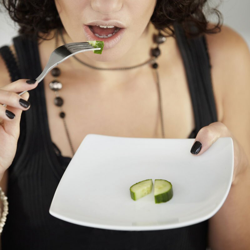 woman showing picky eating tendencies