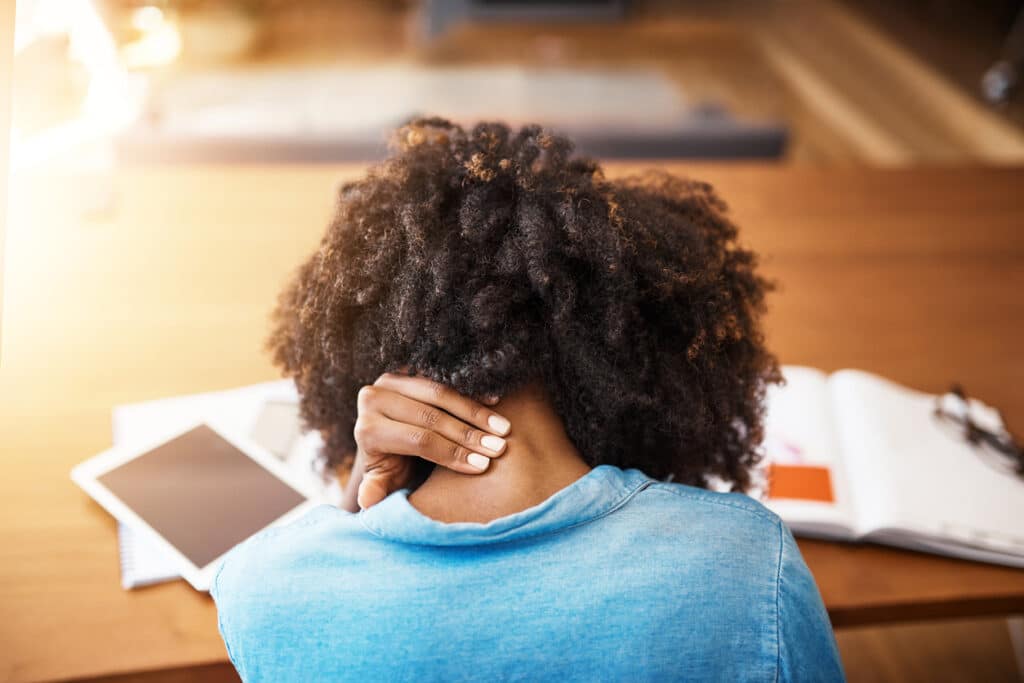 Does a neck strain go away on its own?