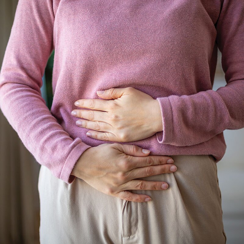 woman suffering from celiac disease