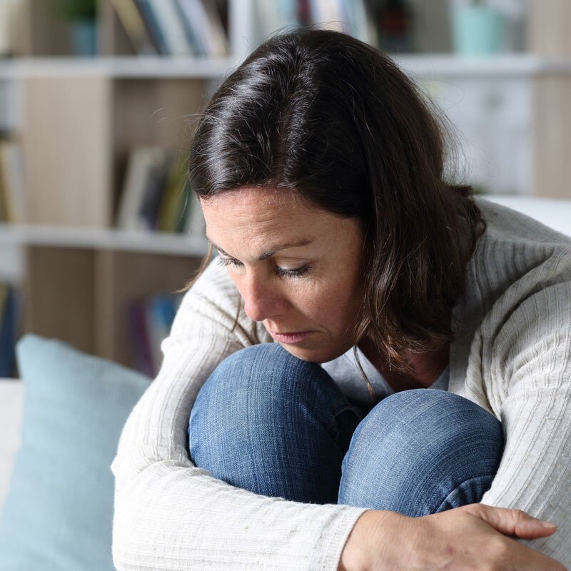 woman with low mood