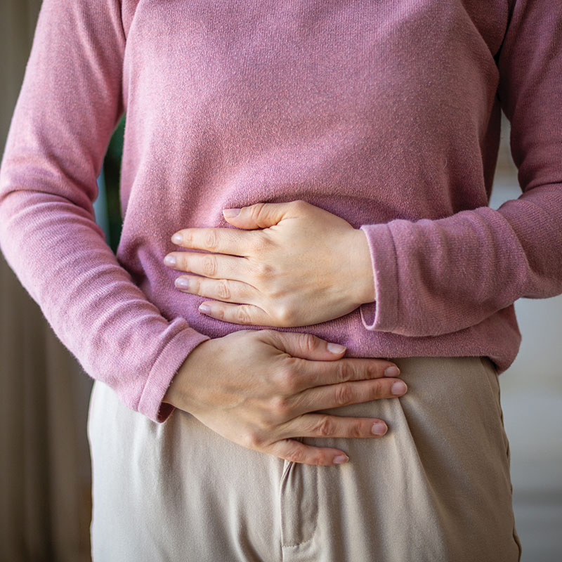 woman suffering from celiac disease
