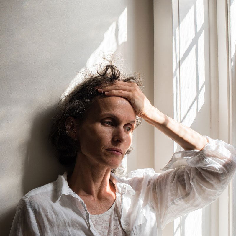 woman with life dissatisfaction