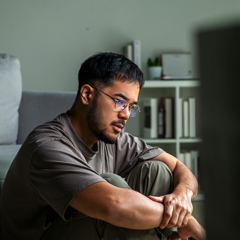 man with neurological conditions